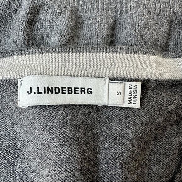 J. Lindeberg Lymann True Merino Gray Melange Sweater Mens Size S - Picture 9 of 12